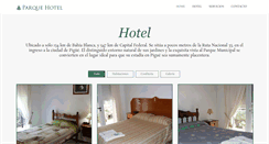 Desktop Screenshot of parquehotelpigue.com.ar