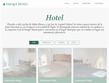 Tablet Screenshot of parquehotelpigue.com.ar